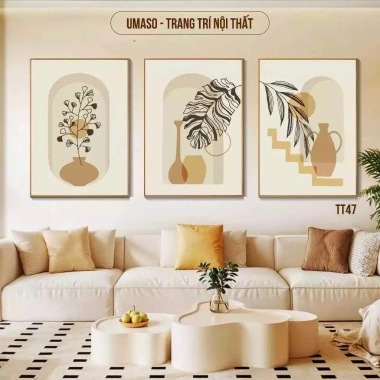 Set 3 Tranh Canvas Vintage - Treo Tường Phòng Khách, Ngủ, Làm Việc, 77.900₫ 10