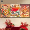 Set 3 Tranh Dán Tường Đón Xuân 2.026 - Trang Trí Tết Nhà Hàng, Khách Sạn, Giá 135k 4