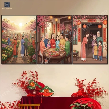 Set 3 Tranh Dán Tường Đón Xuân 2.026 - Trang Trí Tết Nhà Hàng, Khách Sạn, Giá 135k 8 Set 3 Tranh Dán Tường Đón Xuân 2.026 - Trang Trí Tết Nhà Hàng, Khách Sạn, Giá 135k 8