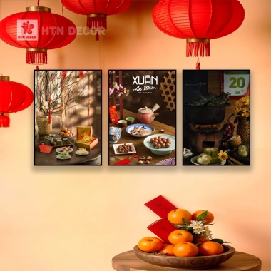 Set 3 Tranh Treo Tường Tết 2.026 Cao Cấp Trang Trí Tết Bính Ngọ HTN DECOR Giá Ưu Đãi 315.000 VND 10