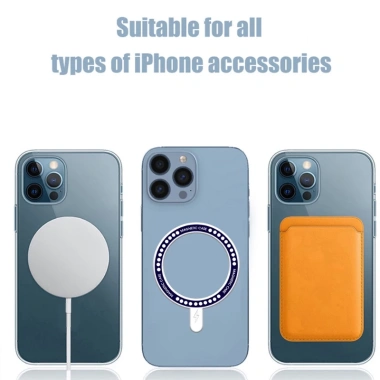 Set 3 vòng nam châm dán đế sạc không dây iPhone 14/13/12 - Dễ gắn, sạc nhanh, giá 38.5k