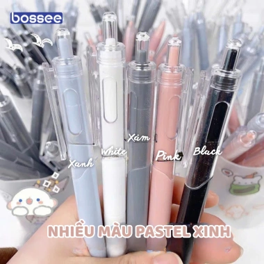 Set 30 bút bi gel ST viết trơn mực xanh và đen, chữ đẹp cho học sinh sinh viên 3