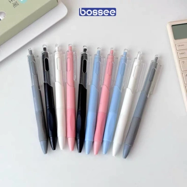 Set 30 bút bi gel ST viết trơn mực xanh và đen, chữ đẹp cho học sinh sinh viên 7
