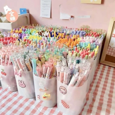 Set 30 Bút Mực Gel 0.5 Đen - Thiết Kế Xinh Xắn, Tiện Dụng Cho Học Sinh, Giá 103.999 VND
