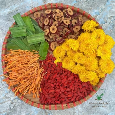 Set 30 gói Trà Đông Trùng Ngũ Vị Tiệm Trà Hạnh Phúc - Thơm ngon, bổ dưỡng, hỗ trợ ngủ ngon, giá ưu đãi 220.000 VND 2