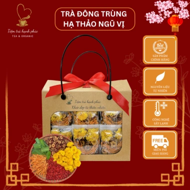 Set 30 gói Trà Đông Trùng Ngũ Vị Tiệm Trà Hạnh Phúc - Thơm ngon, bổ dưỡng, hỗ trợ ngủ ngon, giá ưu đãi 220.000 VND 7