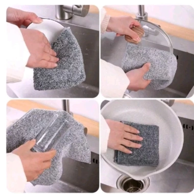 Set 30 Khăn Lau Bếp 23x23 Than Tre Đa Chức Năng, Bông Dày Thấm Nước, Treo Tường - Giá 69.000 VND
