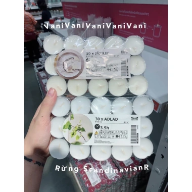 Sét 30 Nến thơm IKEA - Hàng chính hãng, Không độc hại, Giá 179.000đ Giảm 37k 6