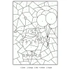Set 30 Tờ Tranh Tô Màu Theo Số A4 Dành Cho Màu Sáp và Chì - Color Land Giá 12.000đ 2