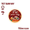 Set 35 tem dán Tết - Đã cắt sẵn, nhãn bóc dán chúc mừng Năm Mới 2.025, 18.000₫ 6