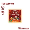 Set 35 tem dán Tết - Đã cắt sẵn, nhãn bóc dán chúc mừng Năm Mới 2.025, 18.000₫ 9
