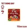 Set 35 tem dán Tết đầy, cắt sẵn kích thước chuẩn - Nhãn chúc mừng Năm Mới 2.025 3