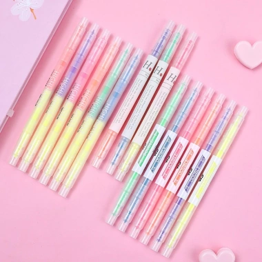 Set 3/6 bút highlight 2 đầu Pastel HI02 - Bút nhớ nhiều màu, giá 11.900đ 6 Set 3/6 bút highlight 2 đầu Pastel HI02 - Bút nhớ nhiều màu, giá 11.900đ 6