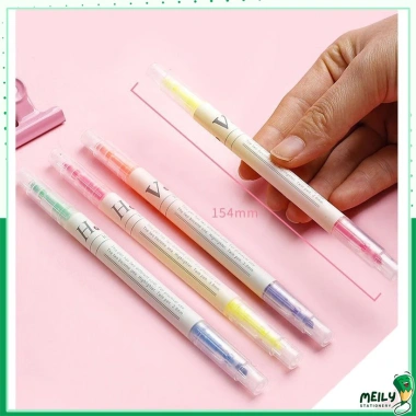 Set 3/6 bút highlight 2 đầu Pastel, nhiều màu, bút nhớ MEILY, giá ưu đãi 11.250 VND