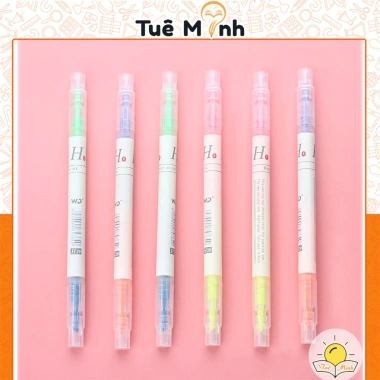 Set 3/6 Bút Highlight 2 Đầu Pastel VPPTUEMINH - Nhiều Màu, Giá 10.350₫