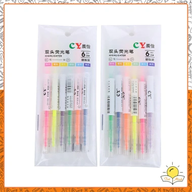 Set 3/6 Bút Highlight 2 Đầu Pastel VPPTUEMINH - Nhiều Màu, Giá 10.350₫