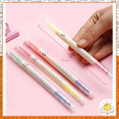 Set 3/6 Bút Highlight 2 Đầu Pastel VPPTUEMINH - Nhiều Màu, Giá 10.350₫