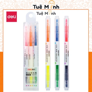 Set 3/6 Bút Highlight 2 Đầu Pastel VPPTUEMINH - Nhiều Màu, Giá 10.350₫