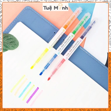 Set 3/6 Bút Highlight 2 Đầu Pastel VPPTUEMINH - Nhiều Màu, Giá 10.350₫