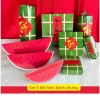 Set 3/6/9 Đồ Decor Tết Giấy Bánh Chưng, Bánh Tét, Dưa Hấu Giảm còn 20.000đ