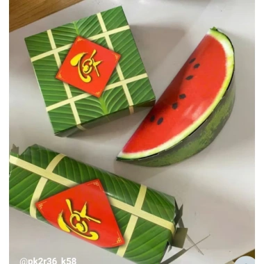 Set 3/6/9 Đồ Decor Tết Giấy Bánh Chưng, Bánh Tét, Dưa Hấu Giảm còn 20.000đ