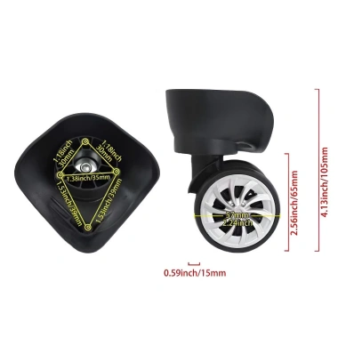 Set 4 bánh xe xoay 360 độ cho vali hành lý mới - Siêu bền, giảm giá chỉ 78.000 đồng 6