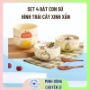Set 4 bát con sứ hình trái cây – bát ăn dặm cho bé, quà tặng, chỉ 45.000đ