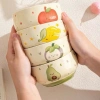 Set 4 bát con sứ hình trái cây – bát ăn dặm cho bé, quà tặng, chỉ 45.000đ 3