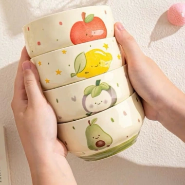 Set 4 bát con sứ hình trái cây – bát ăn dặm cho bé, quà tặng, chỉ 45.000đ 3 Set 4 bát con sứ hình trái cây – bát ăn dặm cho bé, quà tặng, chỉ 45.000đ 3