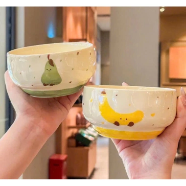 Set 4 bát con sứ hình trái cây – bát ăn dặm cho bé, quà tặng, chỉ 45.000đ