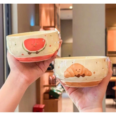 Set 4 bát con sứ hình trái cây – bát ăn dặm cho bé, quà tặng, chỉ 45.000đ