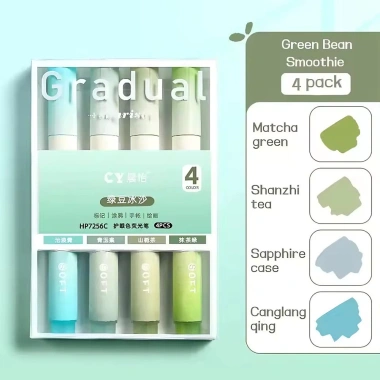 Set 4 Bút Dạ Quang Pastel Gradient - Đầu mềm, highlight sách học sinh, 20.000đ 9