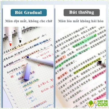Set 4 bút highlight Pastel Trendy Gradual HI09 - Đánh dấu dạ quang màu dịu mắt, chỉ 25.300₫ 4 Set 4 bút highlight Pastel Trendy Gradual HI09 - Đánh dấu dạ quang màu dịu mắt, chỉ 25.300₫ 4