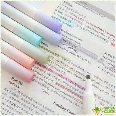 Set 4 bút highlight Pastel Trendy Gradual HI09 - Đánh dấu dạ quang màu dịu mắt, chỉ 25.300₫ 7 Set 4 bút highlight Pastel Trendy Gradual HI09 - Đánh dấu dạ quang màu dịu mắt, chỉ 25.300₫ 7