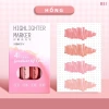Set 4 bút nhớ highlight dạ quang gradient Màu xinh tông sáng giá ưu đãi 36.260₫ 9