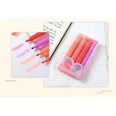 Set 4 bút nhớ Highlight Dạ Quang Pastel VPP KAMI - giá sỉ 35.000đ (gốc 43.050đ) 6