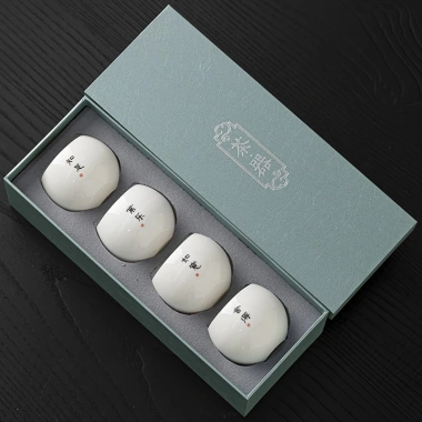 Set 4 Chén Uống Trà Nhật Bản Gốm Trứng Rồng 130ml Cao Cấp Thủ Công - 140.000đ