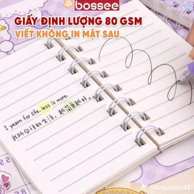 Set 4 cuốn Sổ lò xo A5 kẻ ngang hoạt hình Kuromi, Capybara, Gấu Dâu, Conan, Doraemon, Shin – 22.000₫ 4