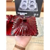 Set 4 Hũ Mứt Tết, Bánh Kẹo kèm Khay Thủy Tinh Cao Cấp Vân Caro Siêu Bắt Sáng - Sliver Full Box 7