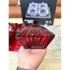 Set 4 Hũ Mứt Tết, Bánh Kẹo kèm Khay Thủy Tinh Cao Cấp Vân Caro Siêu Bắt Sáng - Sliver Full Box 8