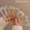 Set 4 Kẹp Tóc Chữ U Đính Đá Sang Trọng Thời Trang Nữ Giá Ưu Đãi 17.424 VND