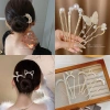 Set 4 Kẹp Tóc Chữ U Đính Đá Sang Trọng Thời Trang Nữ Giá Ưu Đãi 17.424 VND 2