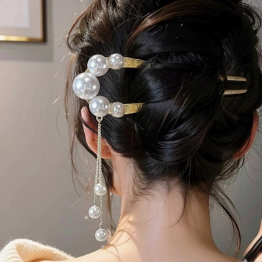 Set 4 Kẹp Tóc Chữ U Đính Đá Sang Trọng Thời Trang Nữ Giá Ưu Đãi 17.424 VND 6