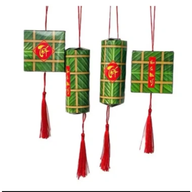 Set 4 liễn bánh tét, bánh chưng treo trang trí Tết 2.026 - Giá chỉ 9.900 VND 3 Set 4 liễn bánh tét, bánh chưng treo trang trí Tết 2.026 - Giá chỉ 9.900 VND 3