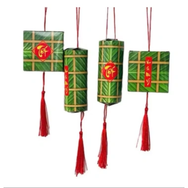 Set 4 liễn bánh tét, bánh chưng treo trang trí Tết 2.026 - Giá chỉ 9.900 VND