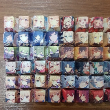 Set 4 nút keycap PBT Genshin Impact 50 nhân vật Kazuha Yelan, giá chỉ 50.000₫ 3 Set 4 nút keycap PBT Genshin Impact 50 nhân vật Kazuha Yelan, giá chỉ 50.000₫ 3
