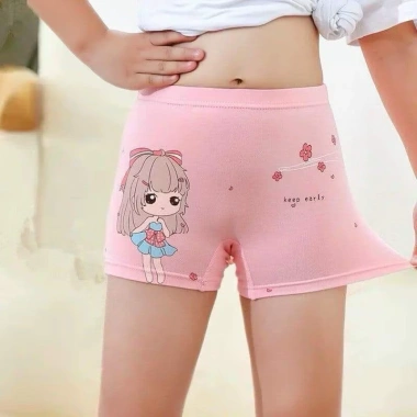 Sét 4 Quần chip đùi bé gái size 10‑25kg, thun coton mềm mát, co giãn tốt, giá 15.000₫ 5
