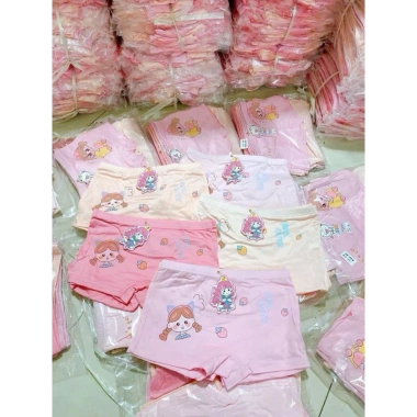Sét 4 Quần chip đùi bé gái size 10‑25kg, thun coton mềm mát, co giãn tốt, giá 15.000₫ 8