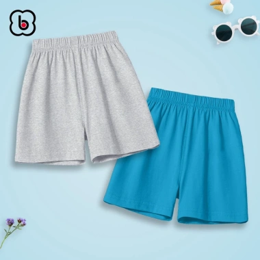 Set 4 quần đùi BabyloveGO cho bé - Cotton thoáng mát co giãn QT001 69k 4