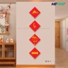 SET 4 Tranh Câu Đối Thư Pháp Treo Tường Decal Formex Tài Lộc May Mắn Tết 178k 3